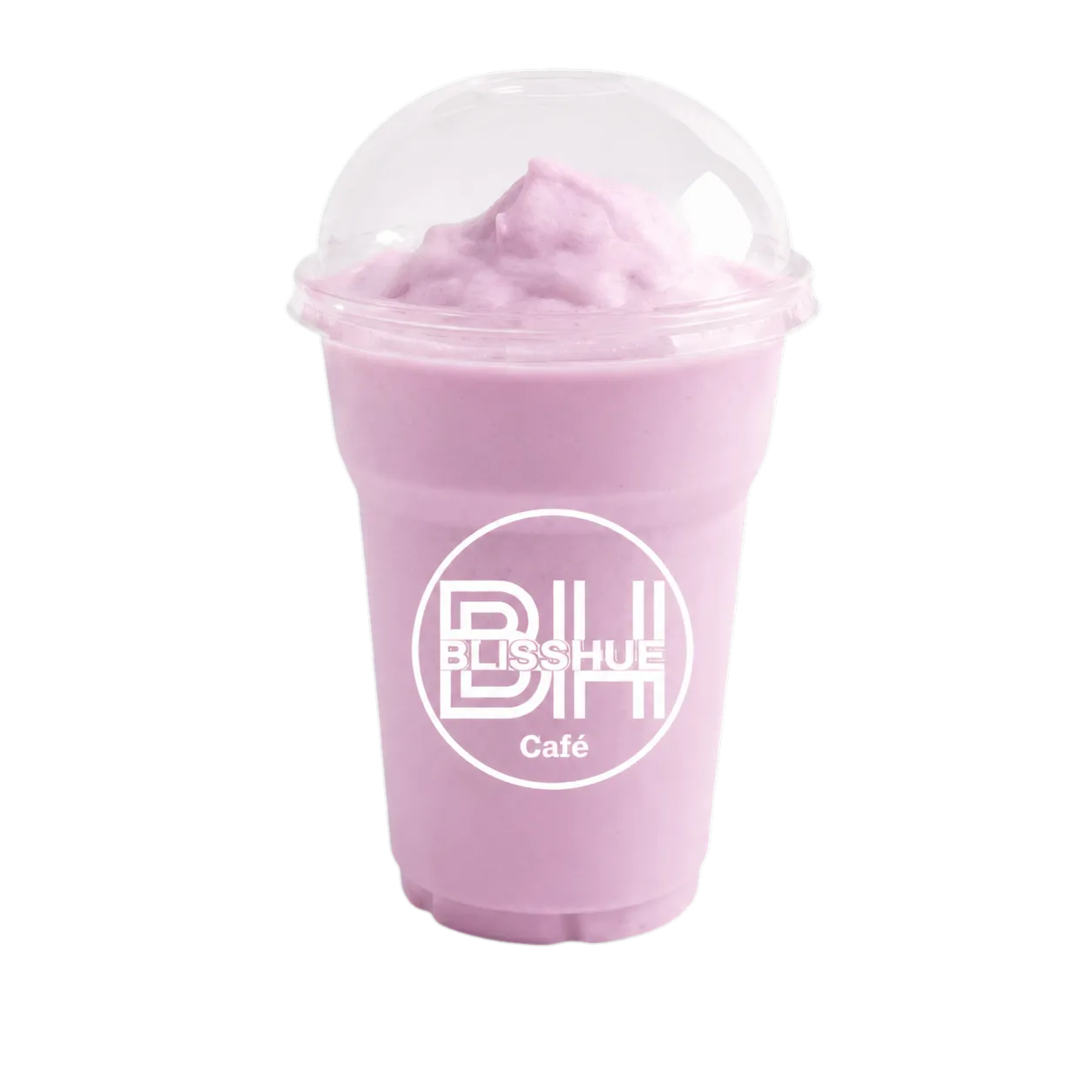 Real Blisshue Blueberry milk based slurpee