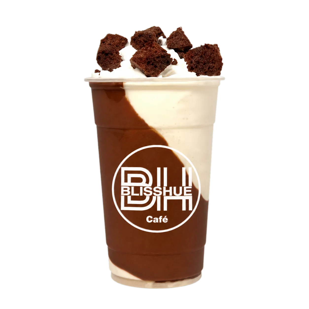 Real Blisshue Milk Nutella Fudge frappe