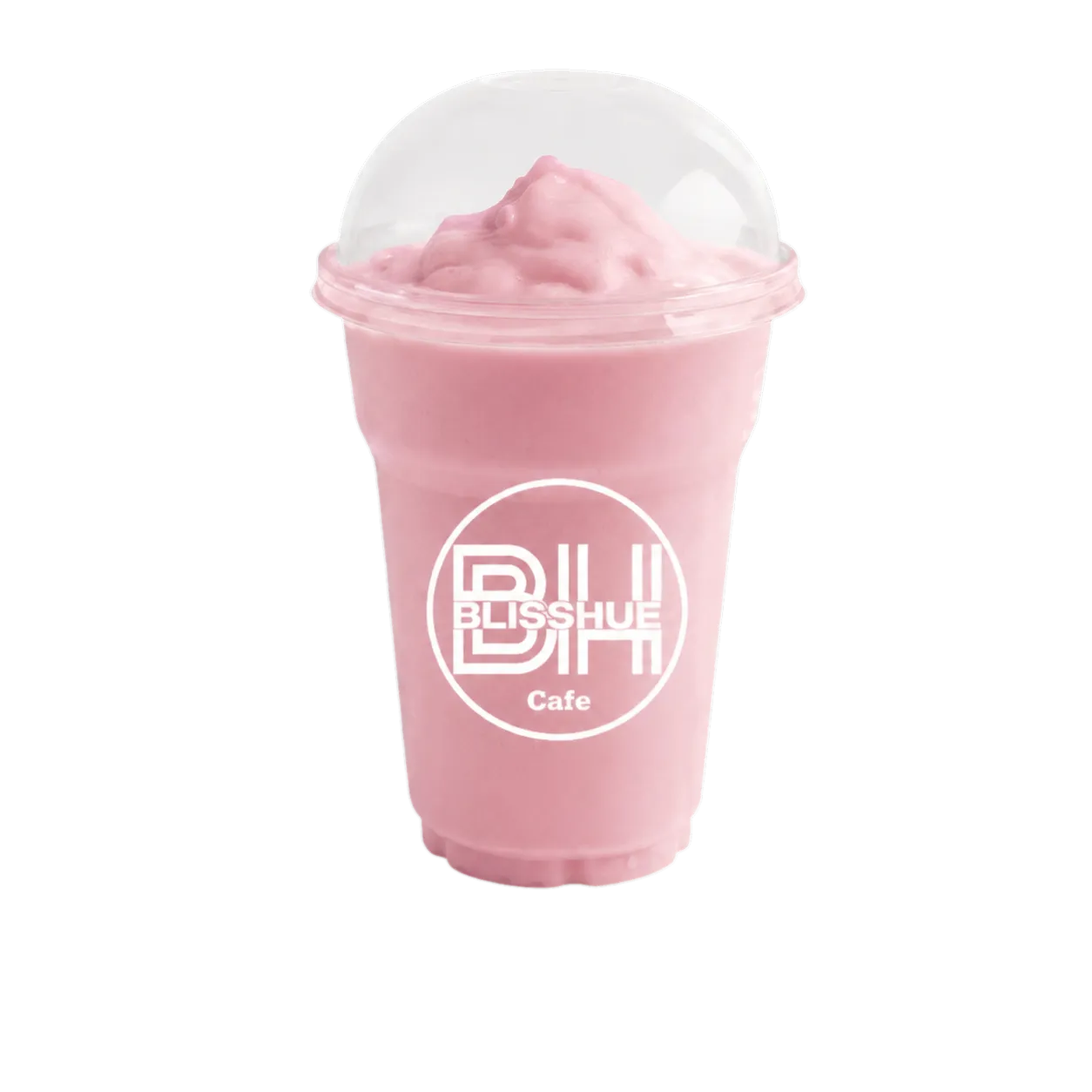 Real Blisshue Strawberry milk based slurpee